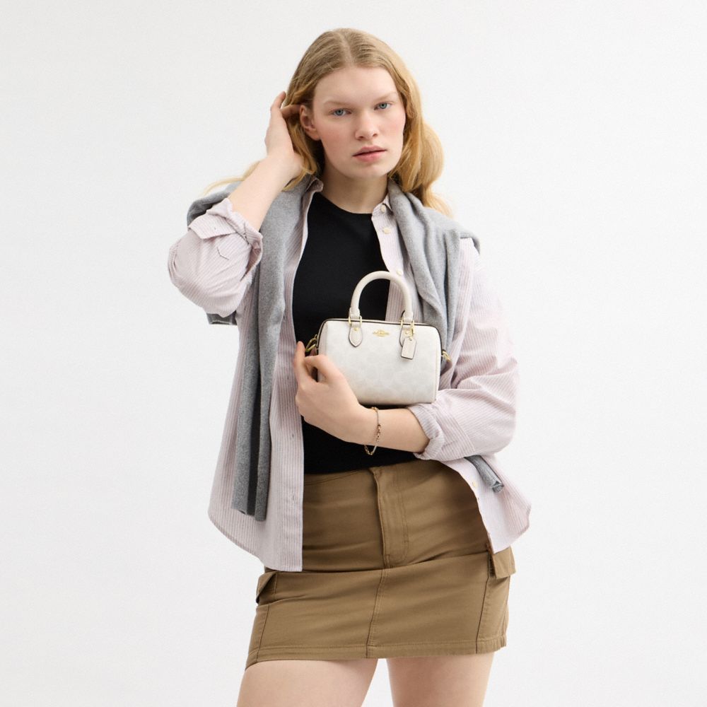 Mini Rowan Crossbody Bag In Signature Canvas