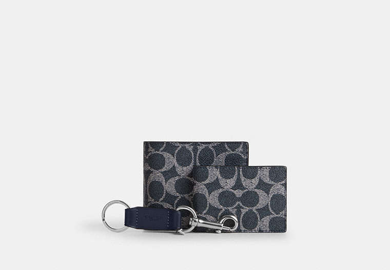 Boxed 3-In-1 Wallet Gift Set In Signature Canvas