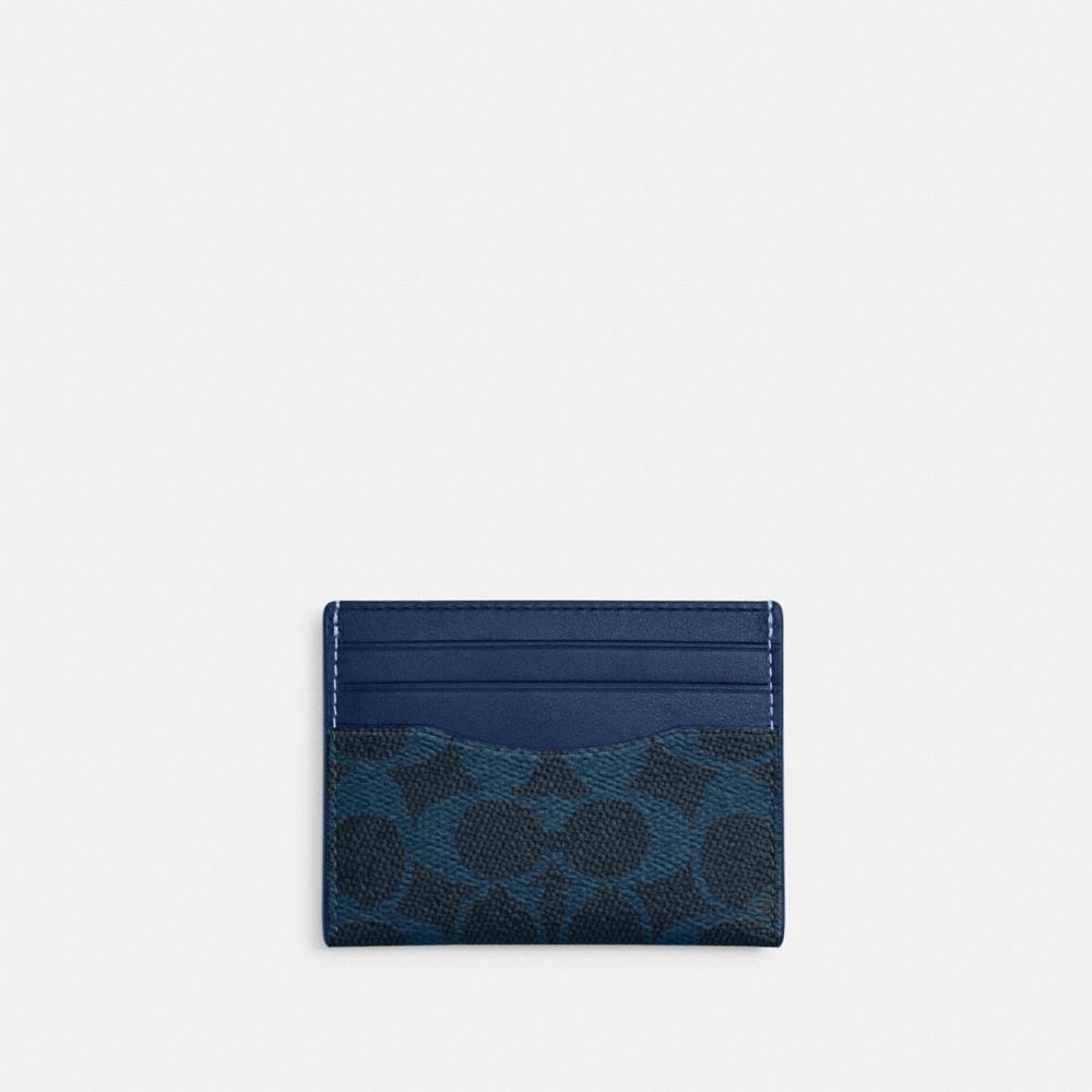 Slim Id Card Case In Signature Camo Print