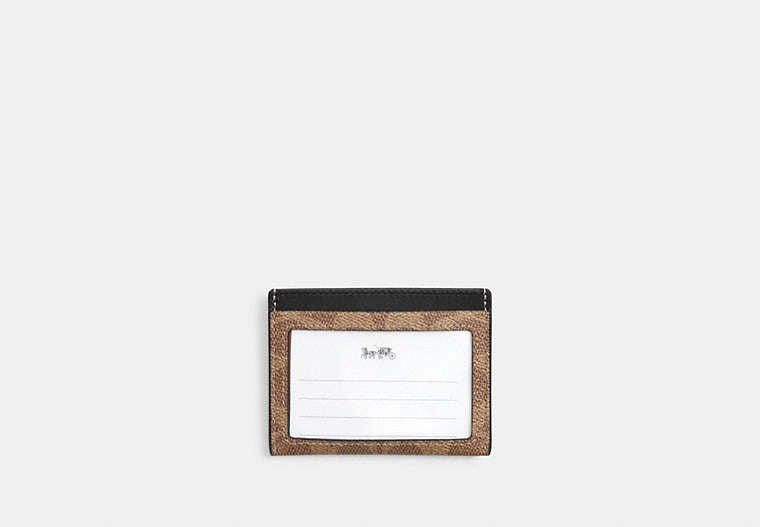 Slim Id Card Case In Signature Canvas