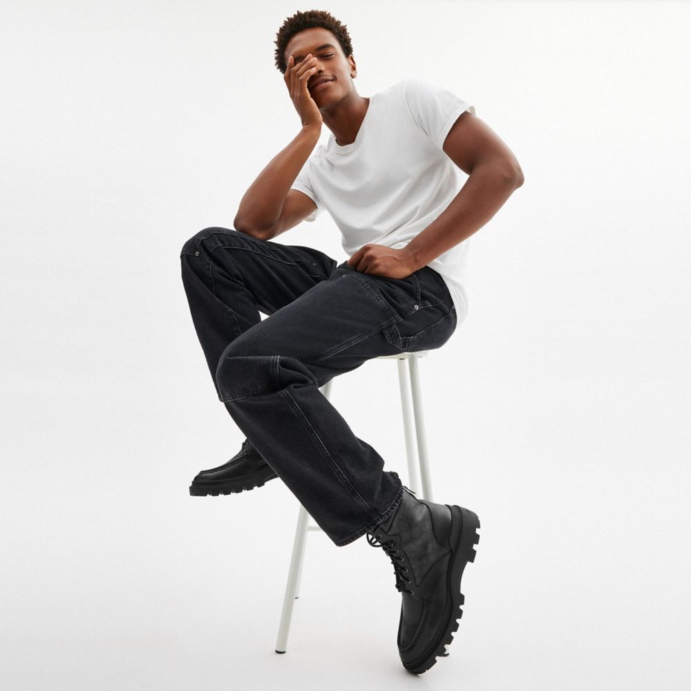 Connor Boot In Signature Canvas