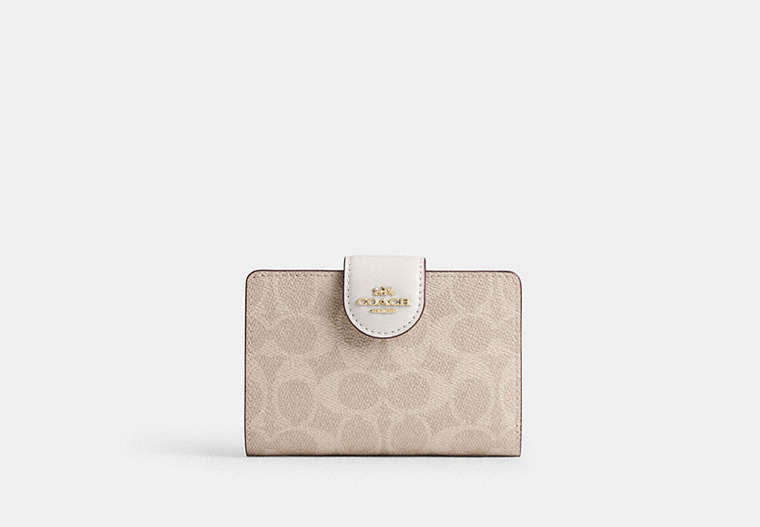 Medium Corner Zip Wallet In Signature Canvas