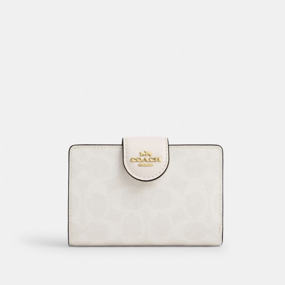 Medium Corner Zip Wallet In Signature Canvas