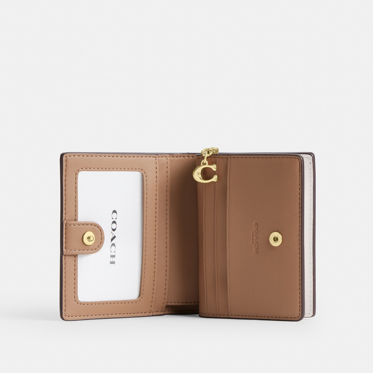 Snap Wallet In Signature Denim