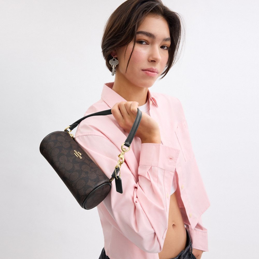 Nolita Barrel Bag In Signature Canvas