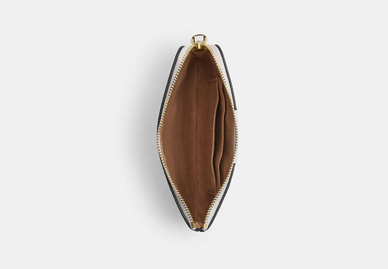 Corner Zip Wristlet In Signature Canvas With Stripe