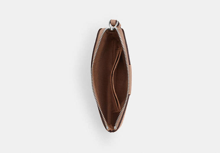 Corner Zip Wristlet In Signature Canvas With Stripe