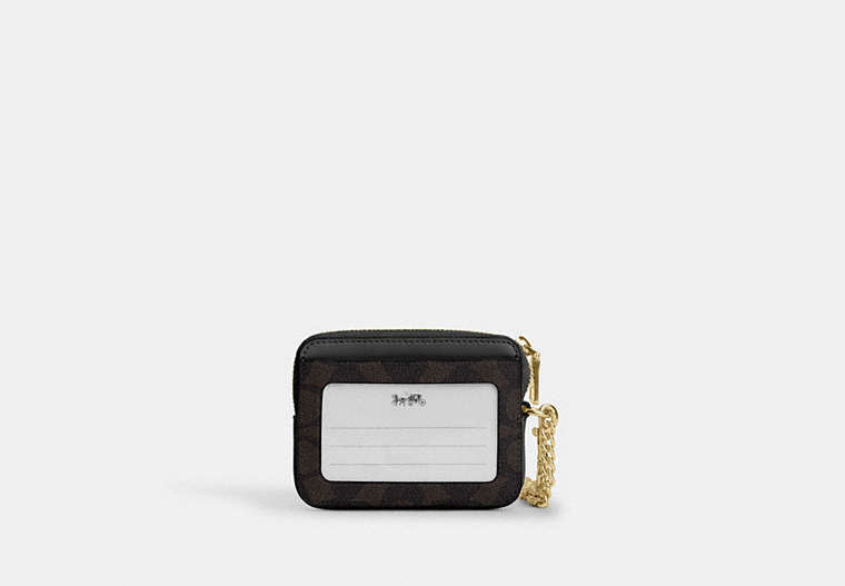 Zip Card Case In Signature Canvas