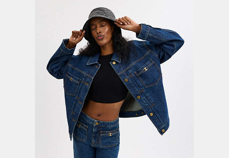 Signature Jacquard Bucket Hat