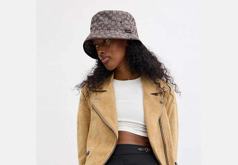 Signature Jacquard Bucket Hat