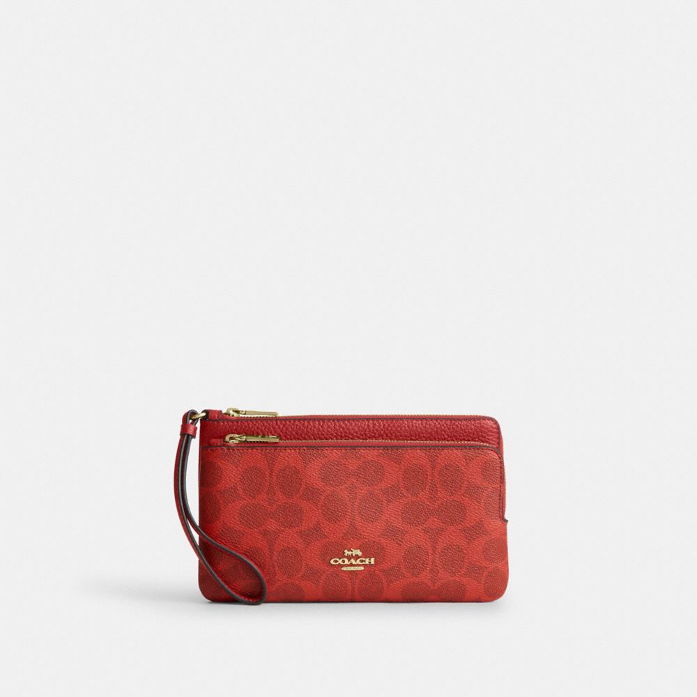 Double Zip Wallet In Signature Canvas