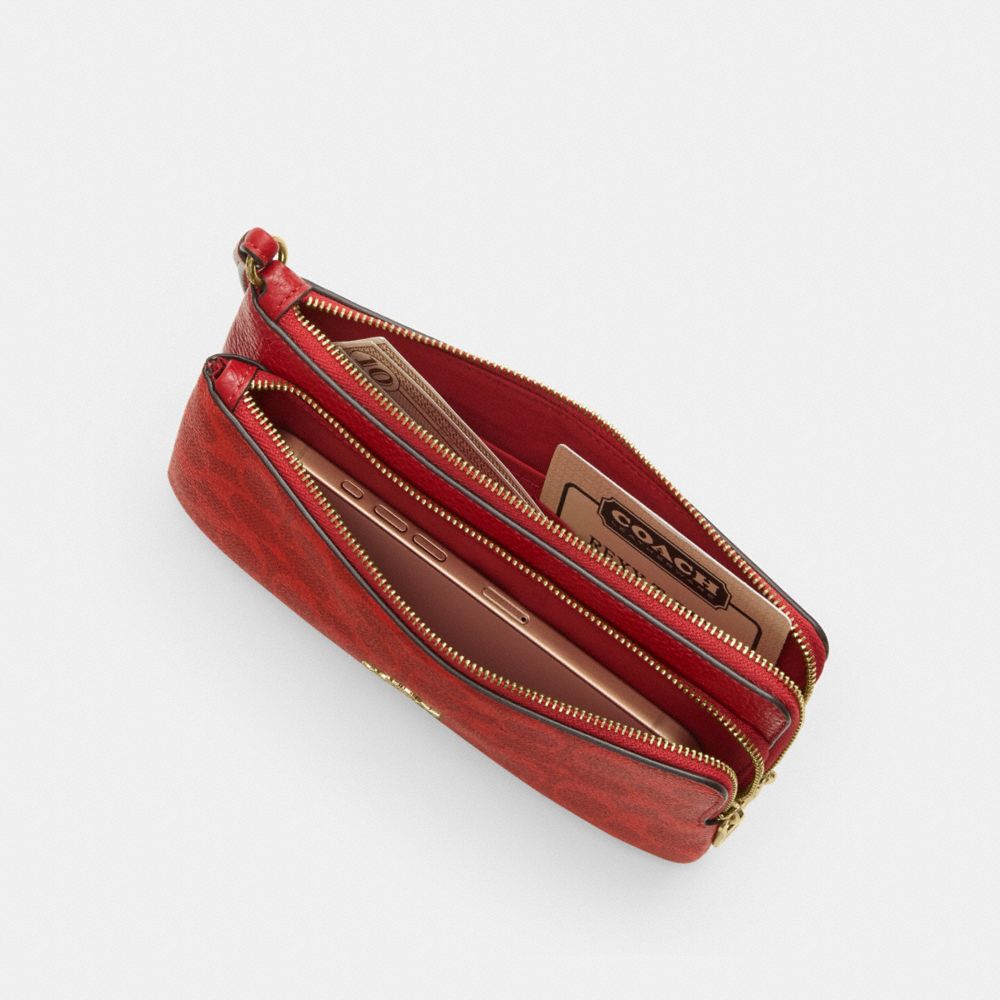 Double Zip Wallet In Signature Canvas