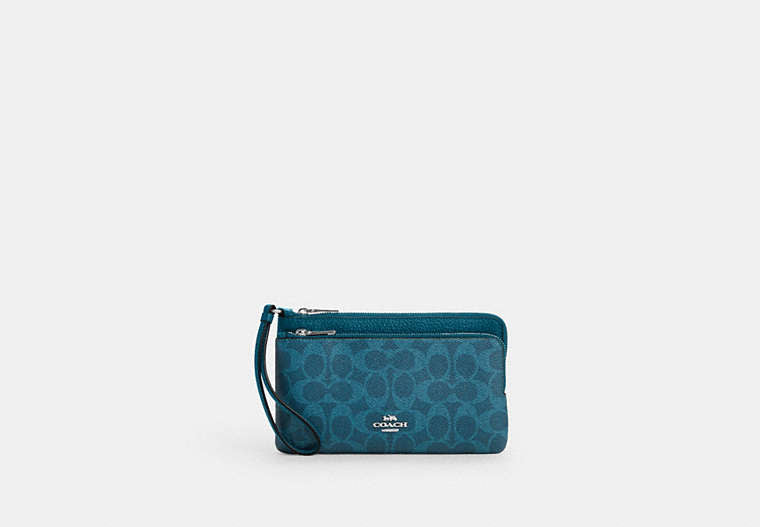 Double Zip Wallet In Signature Canvas
