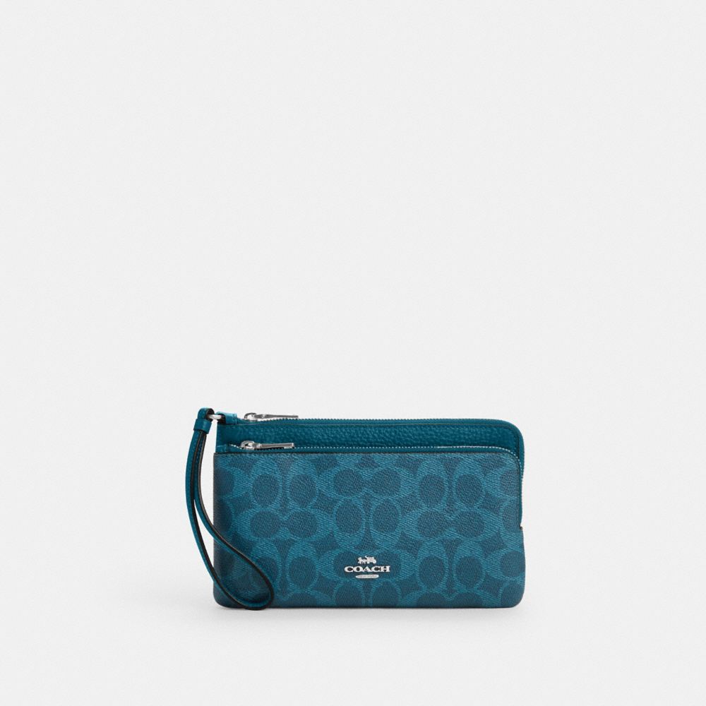 Double Zip Wallet In Signature Canvas