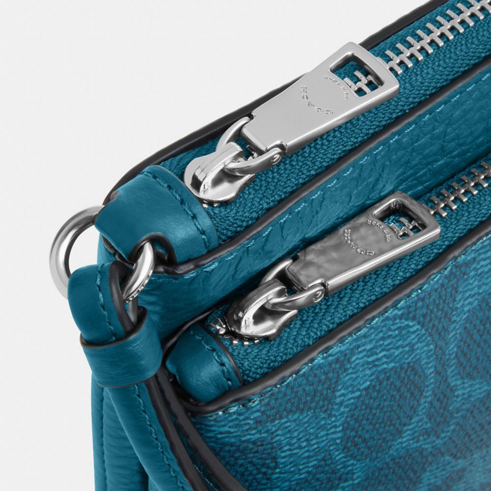Double Zip Wallet In Signature Canvas