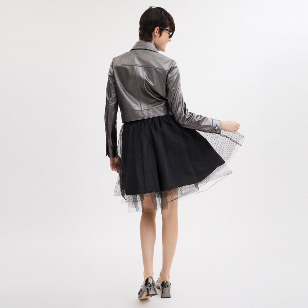 Metallic Heritage Signature Shrunken Jacket