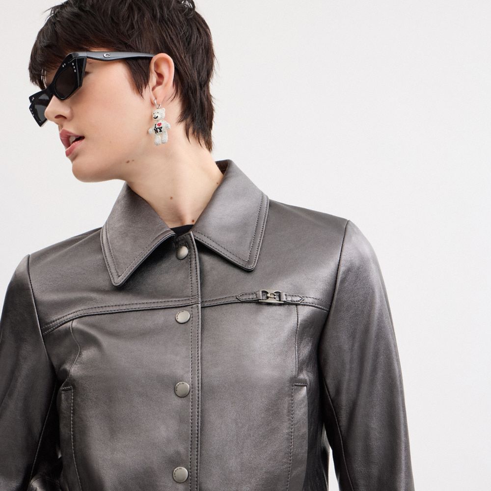 Metallic Heritage Signature Shrunken Jacket