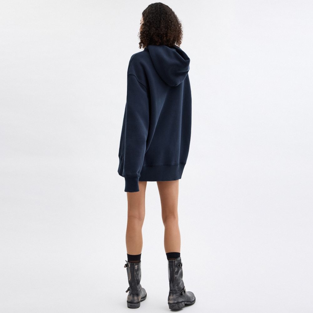 Oversized Signature Crest Hoodie In Organic Cotton