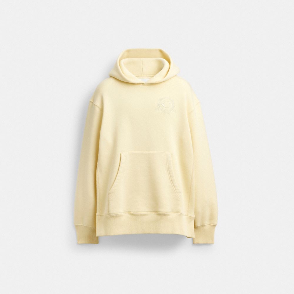 Oversized Signature Crest Hoodie In Organic Cotton