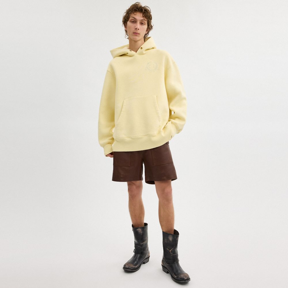 Oversized Signature Crest Hoodie In Organic Cotton