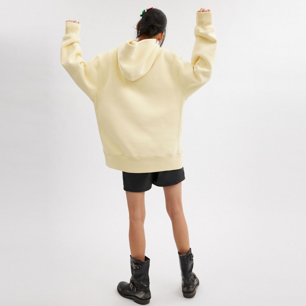Oversized Signature Crest Hoodie In Organic Cotton