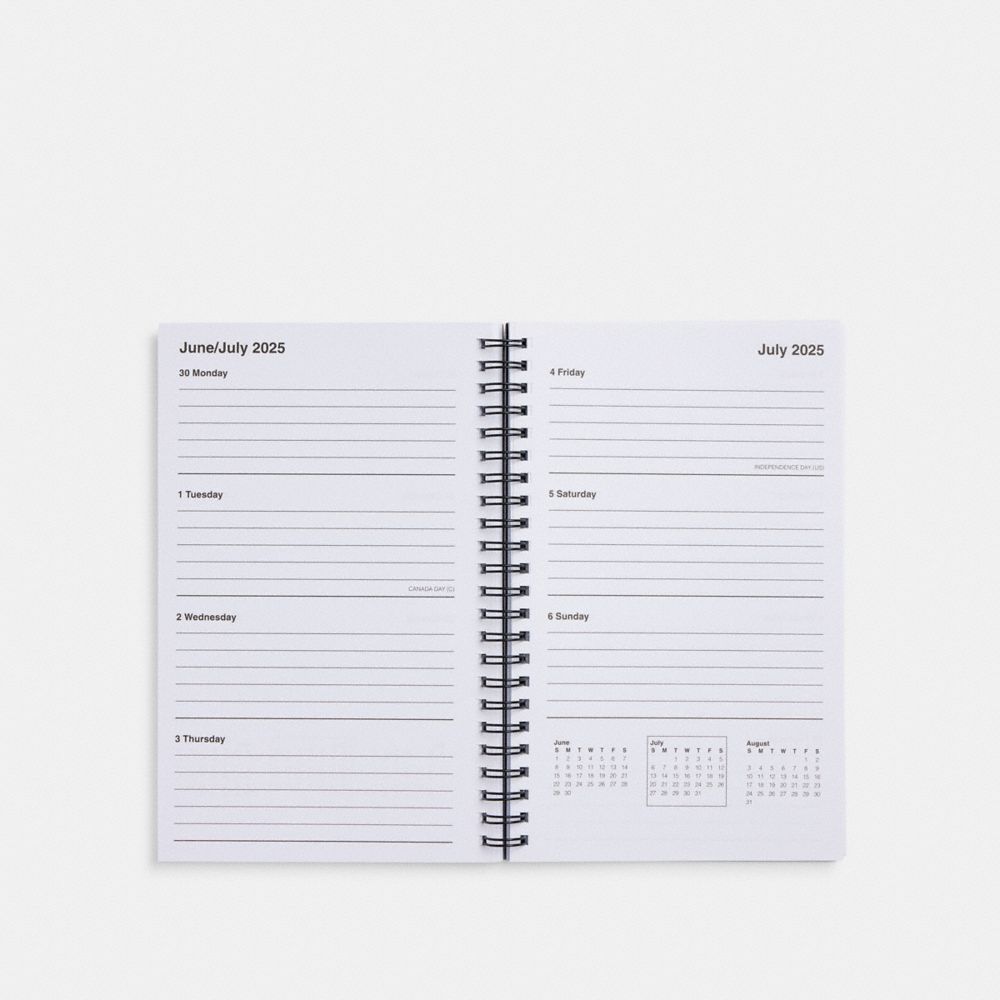 2024 - 2025 6 X8 Spiral Diary Book