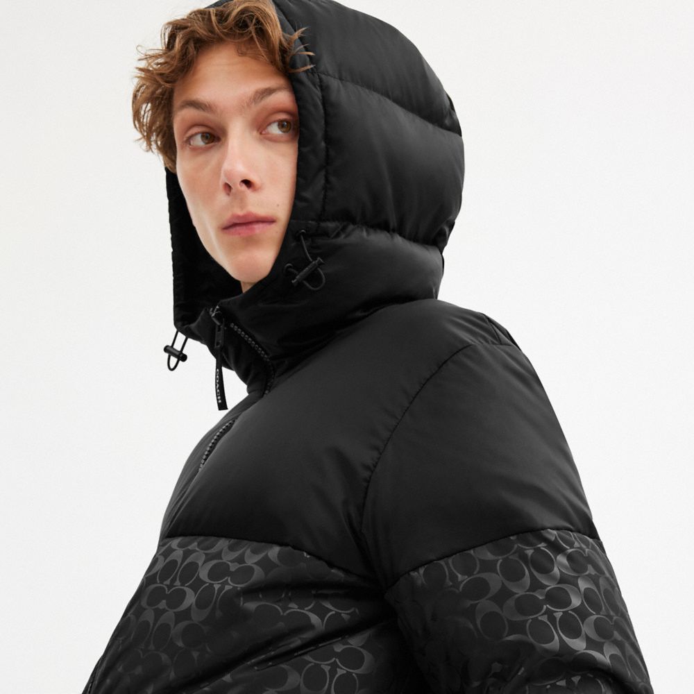 Colorblock Down Jacket