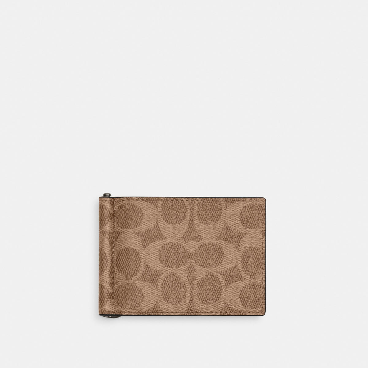 Slim Money Clip Billfold Wallet In Signature Canvas