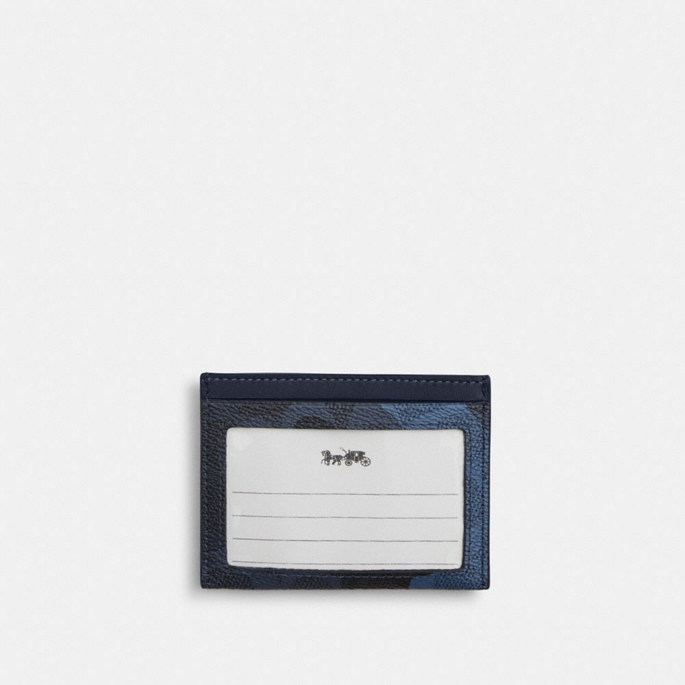 Slim Id Card Case In Signature Camo Print