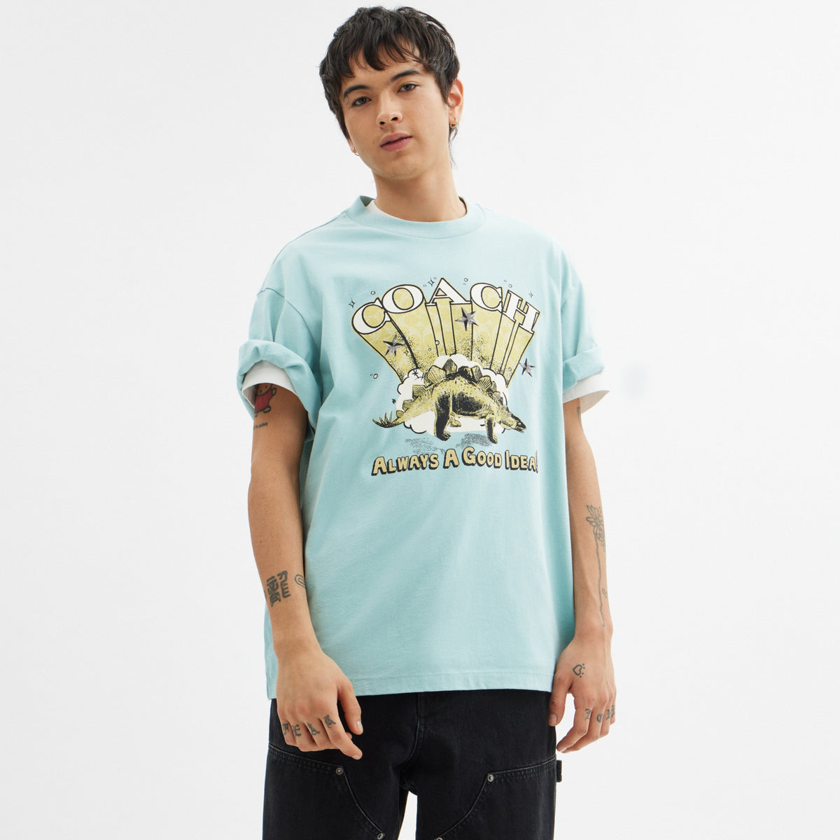 Stegosaurus Relaxed T-Shirt In Organic Cotton