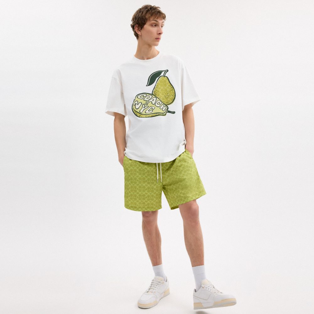 Pear Relaxed T Shirt In Organic Cotton