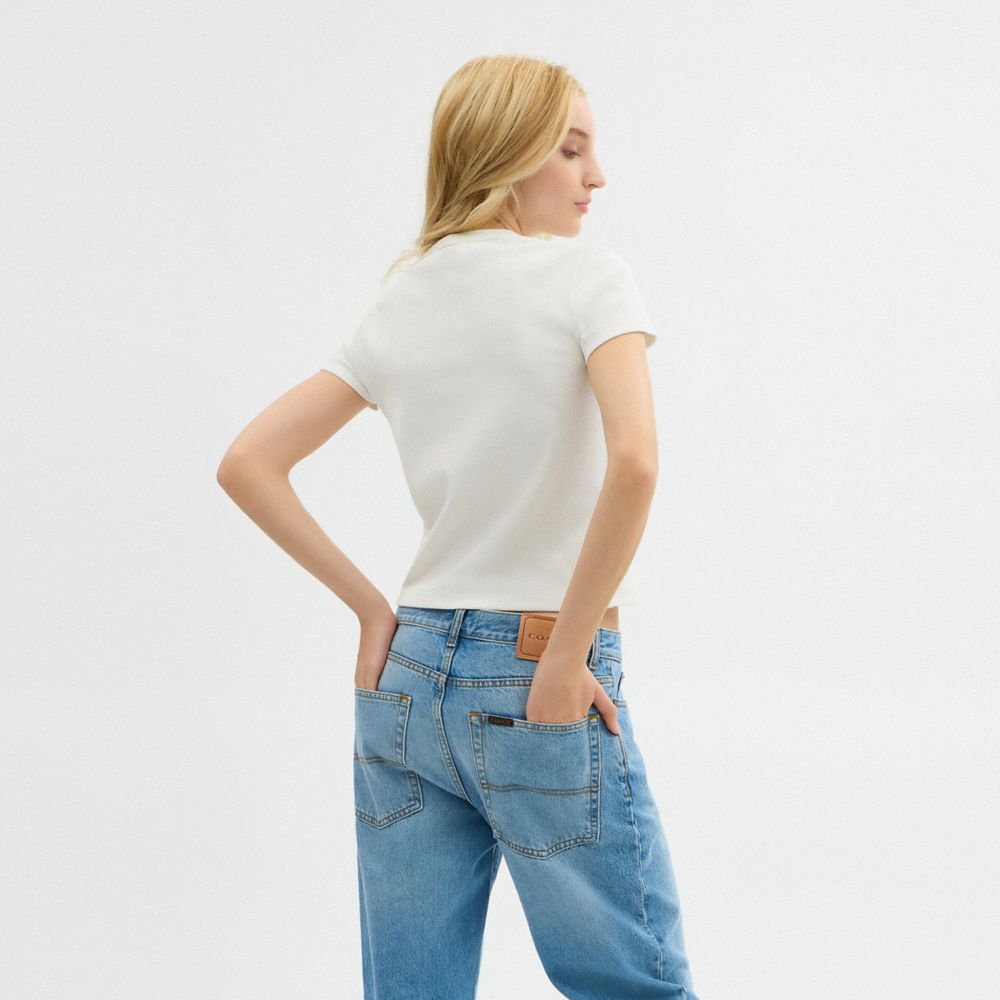 New York Ribbed T Shirt