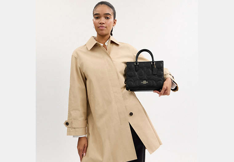 Maggie Small Tote Bag In Signature Leather