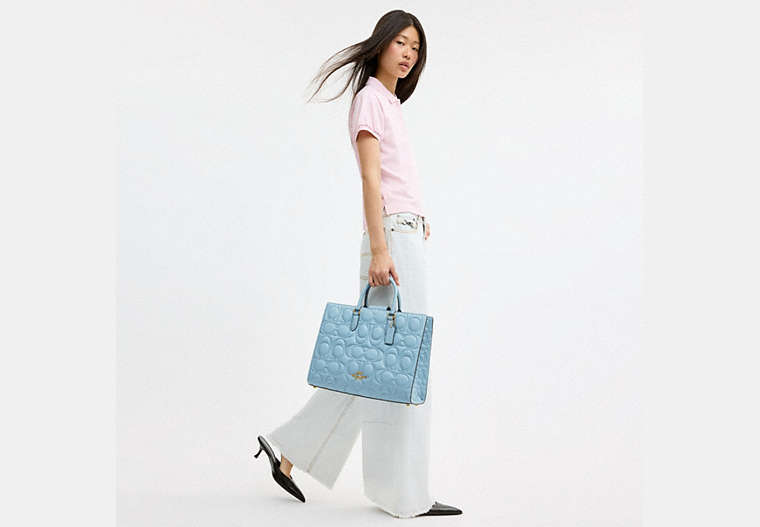 Maggie Tote Bag In Signature Leather