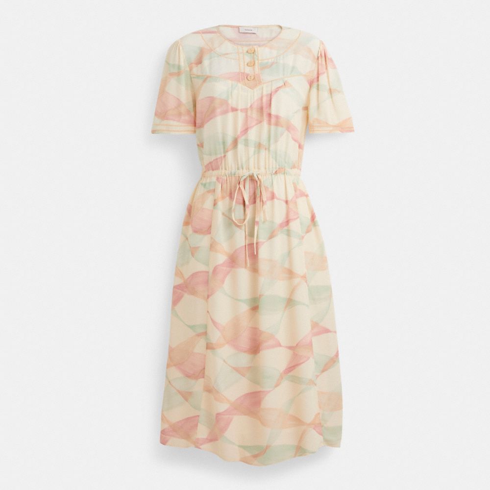 Restored Trompe L'oeil Short Sleeve Dress