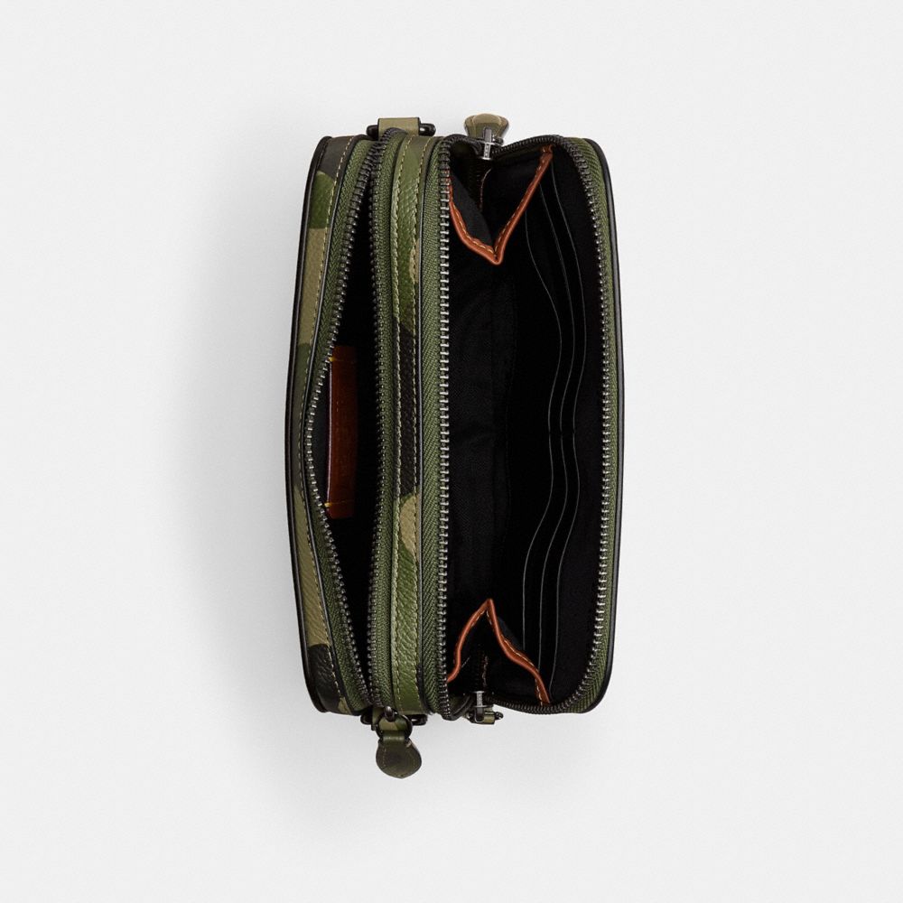 Charter Crossbody Bag 19 With Camo Print And Coach Graphic