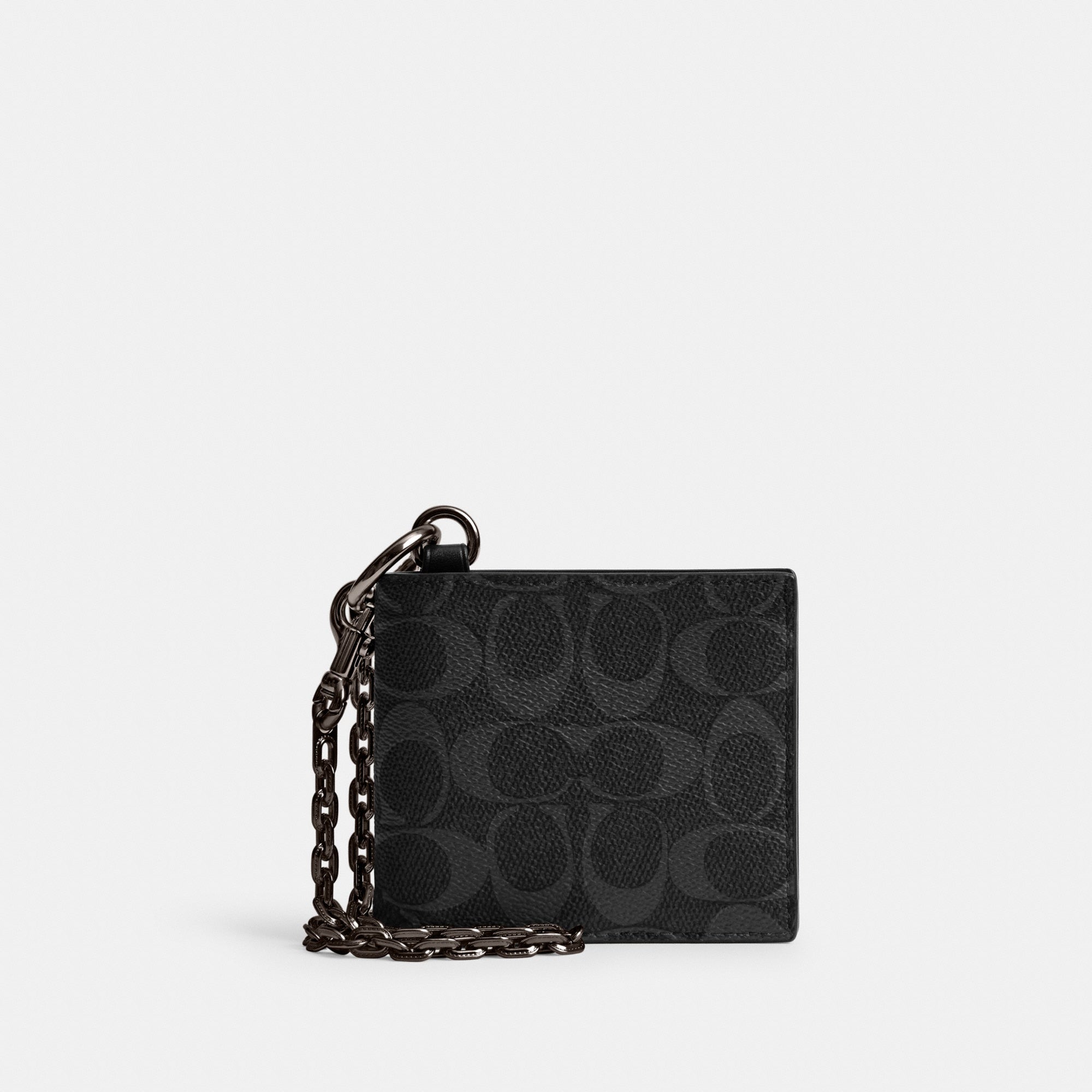 Billfold Wallet With Chain In Signature Canvas