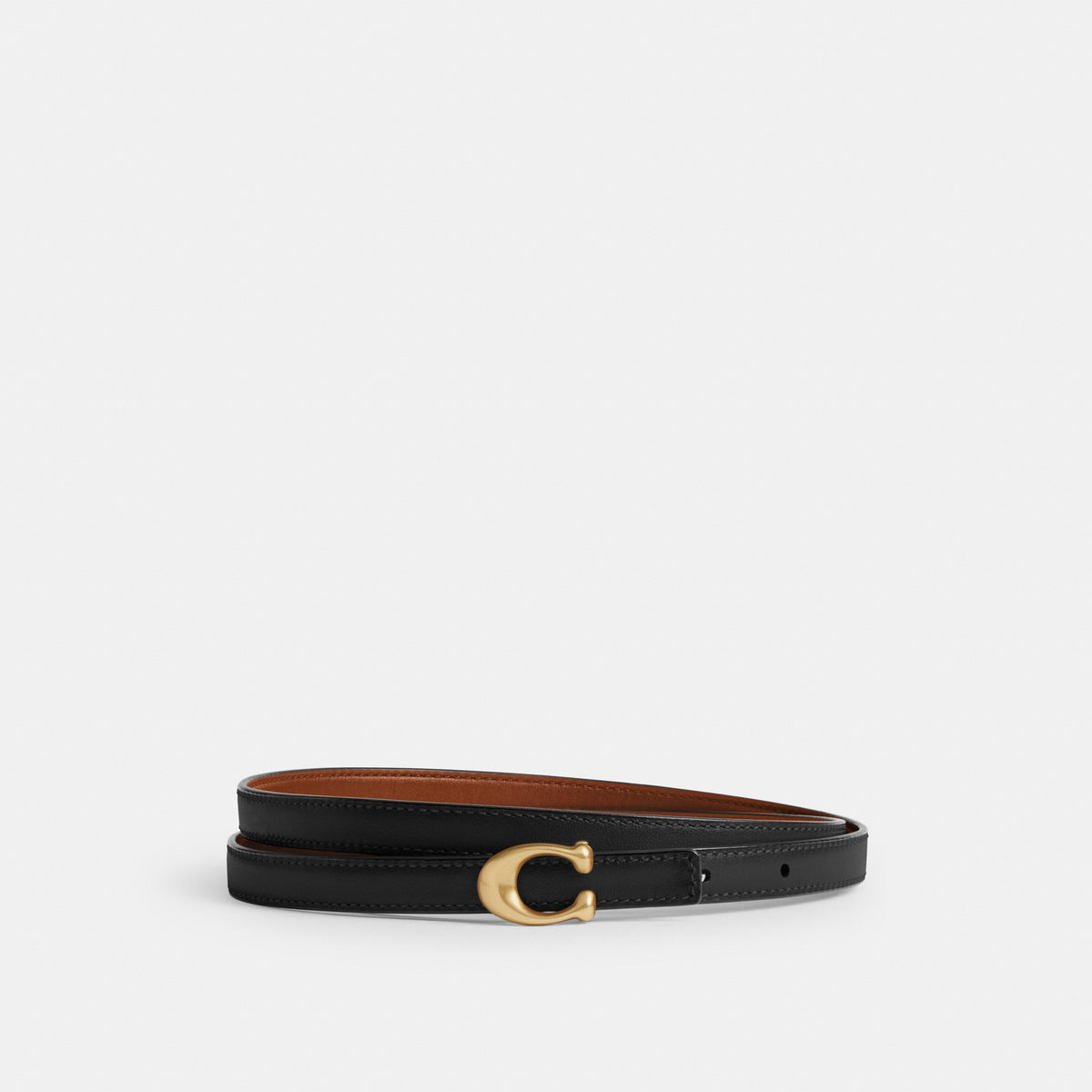 Sculpted Signature Buckle Reversible Belt, 13 Mm