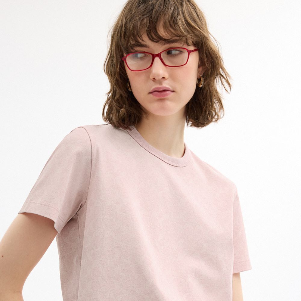 All Over Signature T-Shirt In Organic Cotton