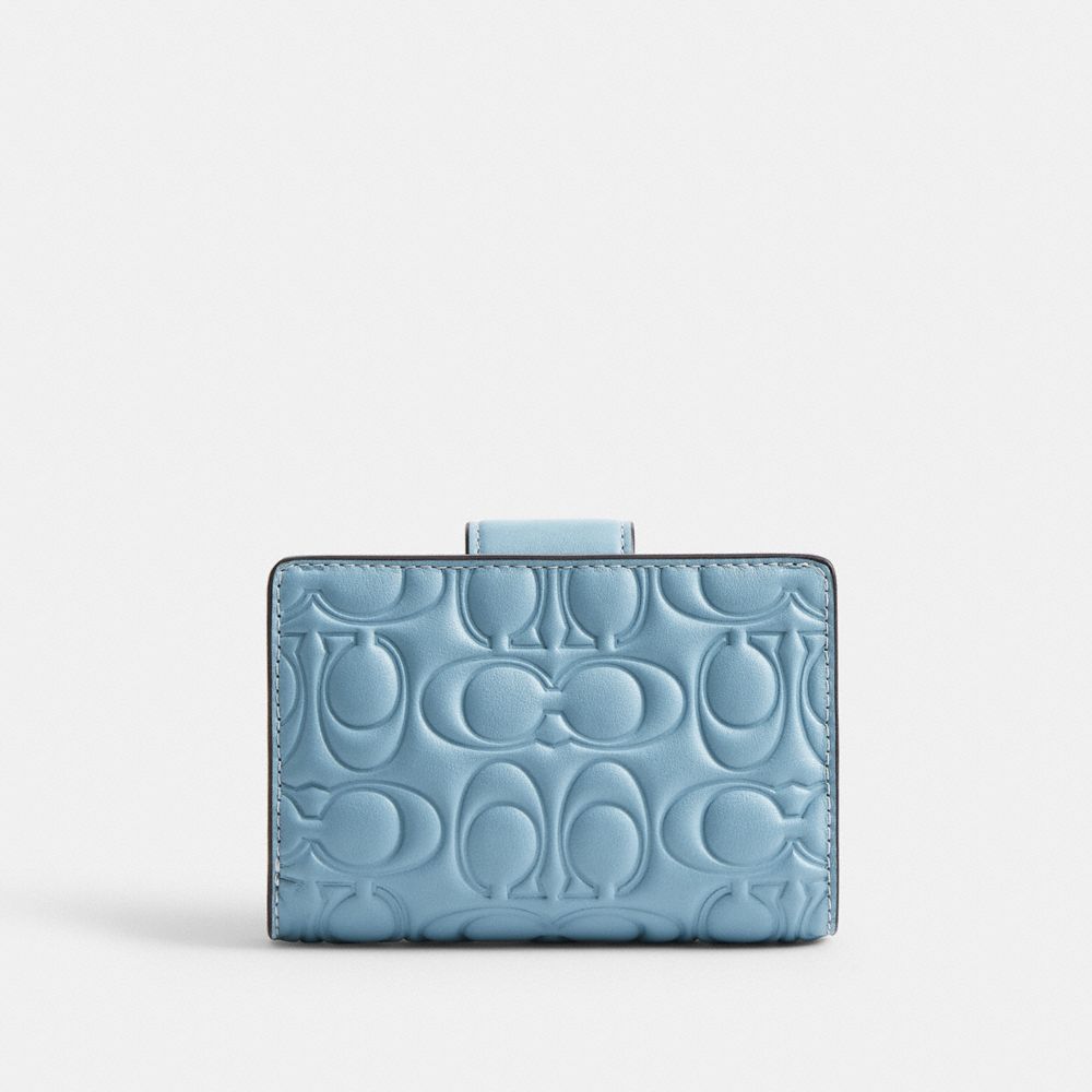 Medium Corner Zip Wallet With Gingham Print