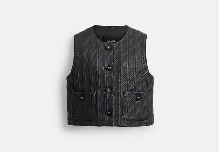 Quilted Leather Vest