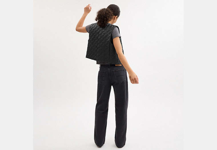 Quilted Leather Vest