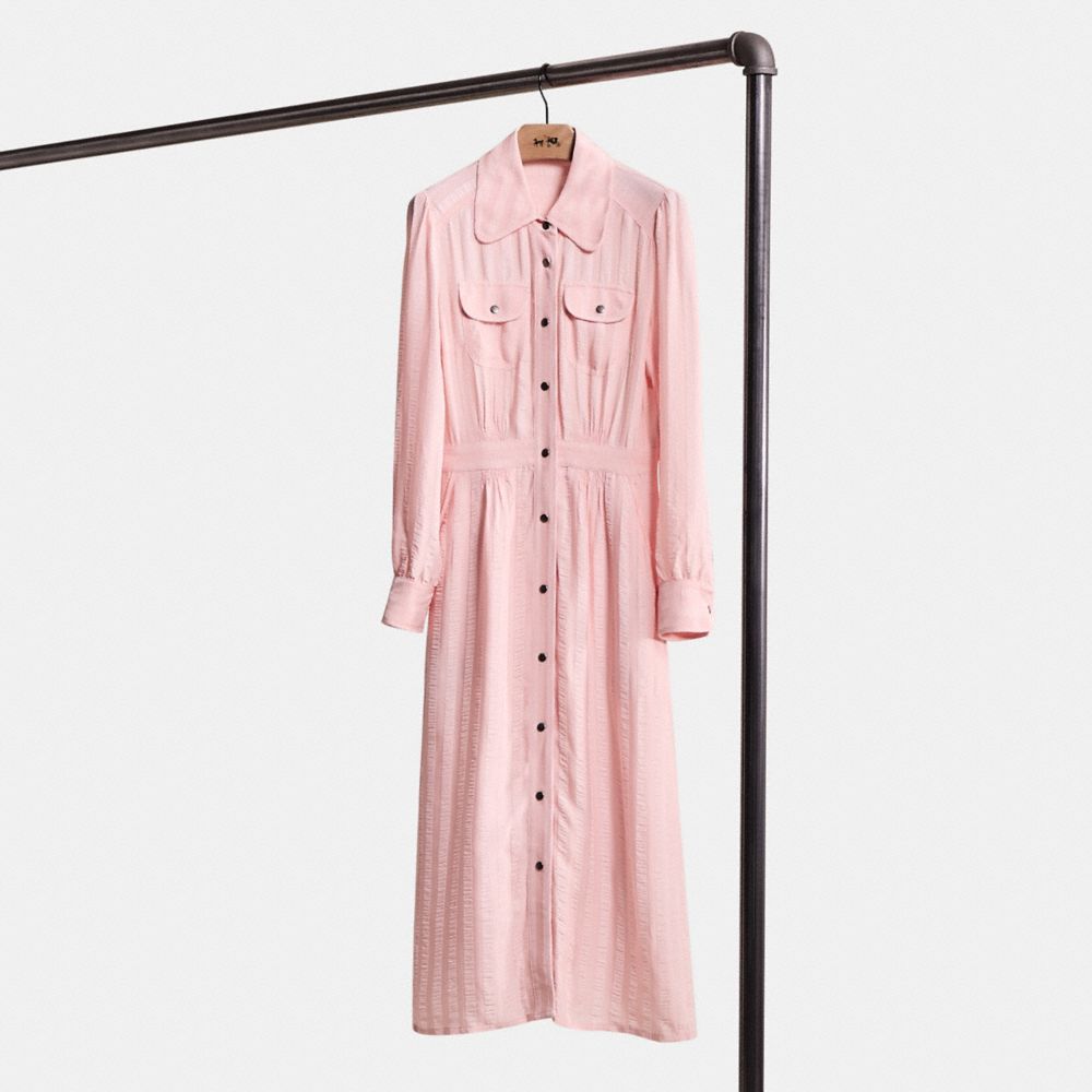 Restored Long Striped Viscose Dress