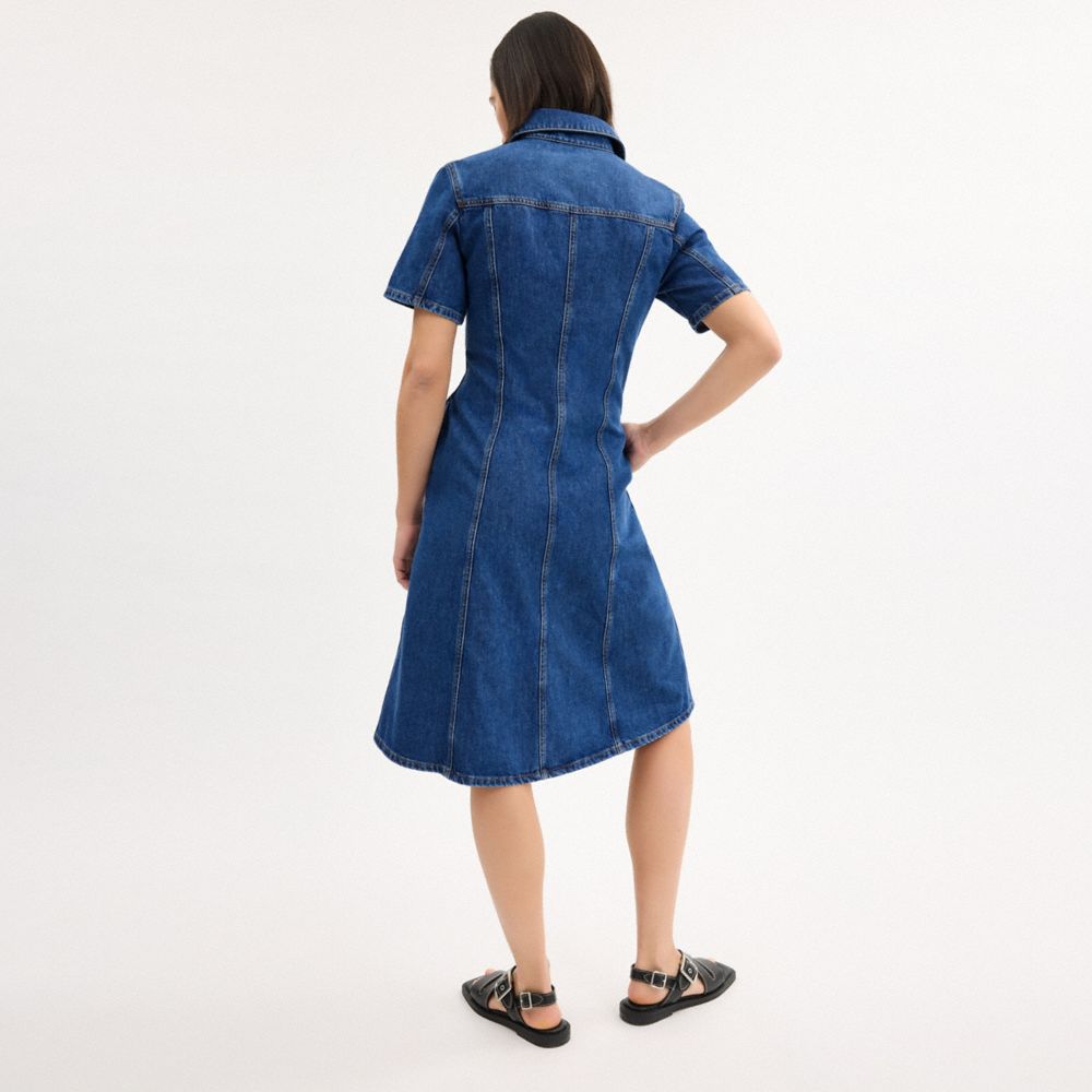 Denim Midi Dress In Organic And Recycled Cotton