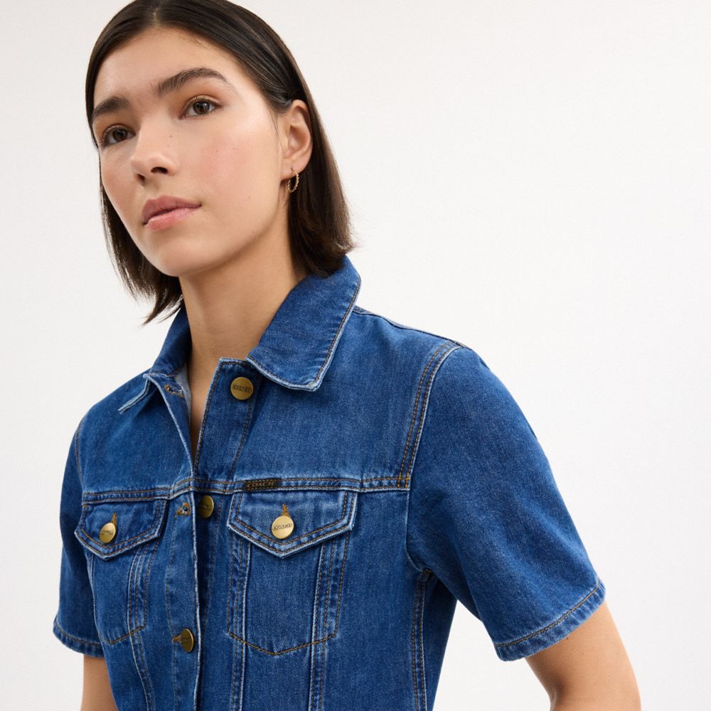 Denim Midi Dress In Organic And Recycled Cotton