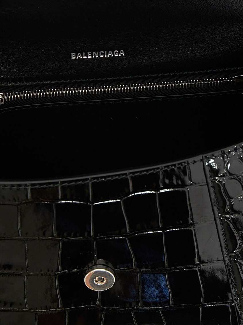 Balenciaga Black Hourglass Small Satchel Bag - Size: One Size Bags | Shop From The Mirage