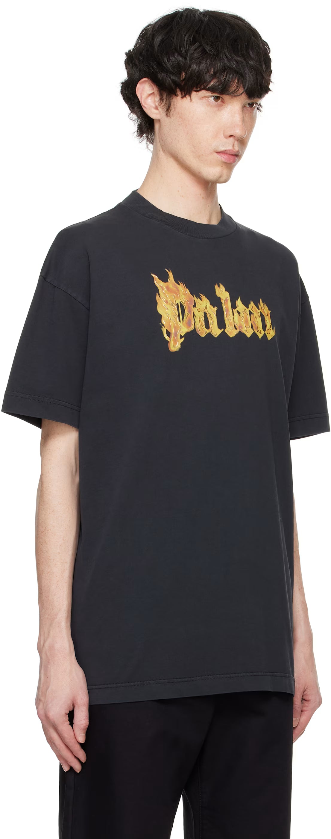 Black Burning Logo T-shirt