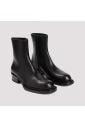 Alexander McQueen Black Ankle Boots Round Toe Zipper