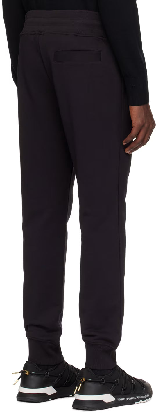 Black V-Emblem Sweatpants