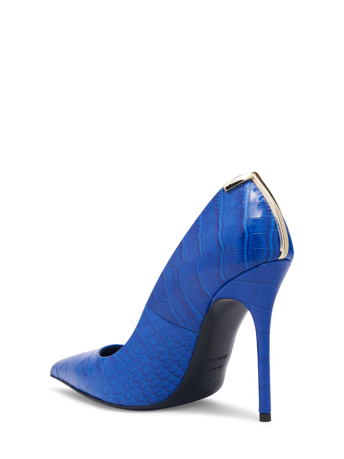 Tom Ford Tom Ford 85mm T croc embossed pumps - Size: UK 5 Heels | Shop From The Mirage